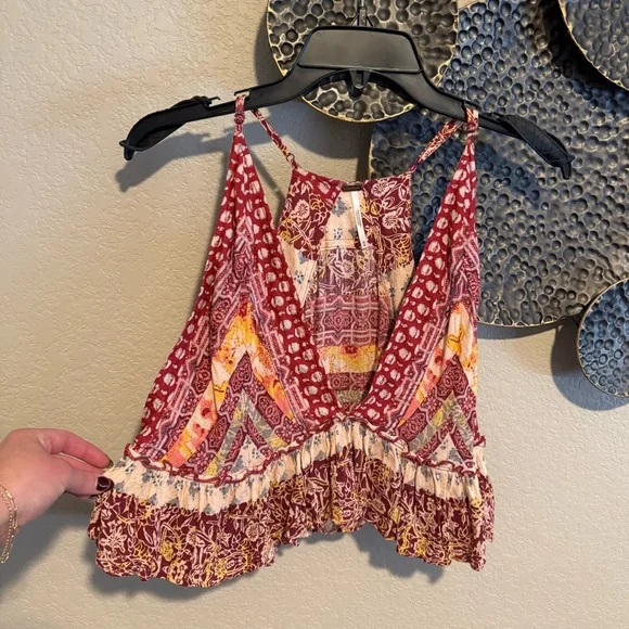 Bohemian Crop Tank Top - Picture 1 of 5